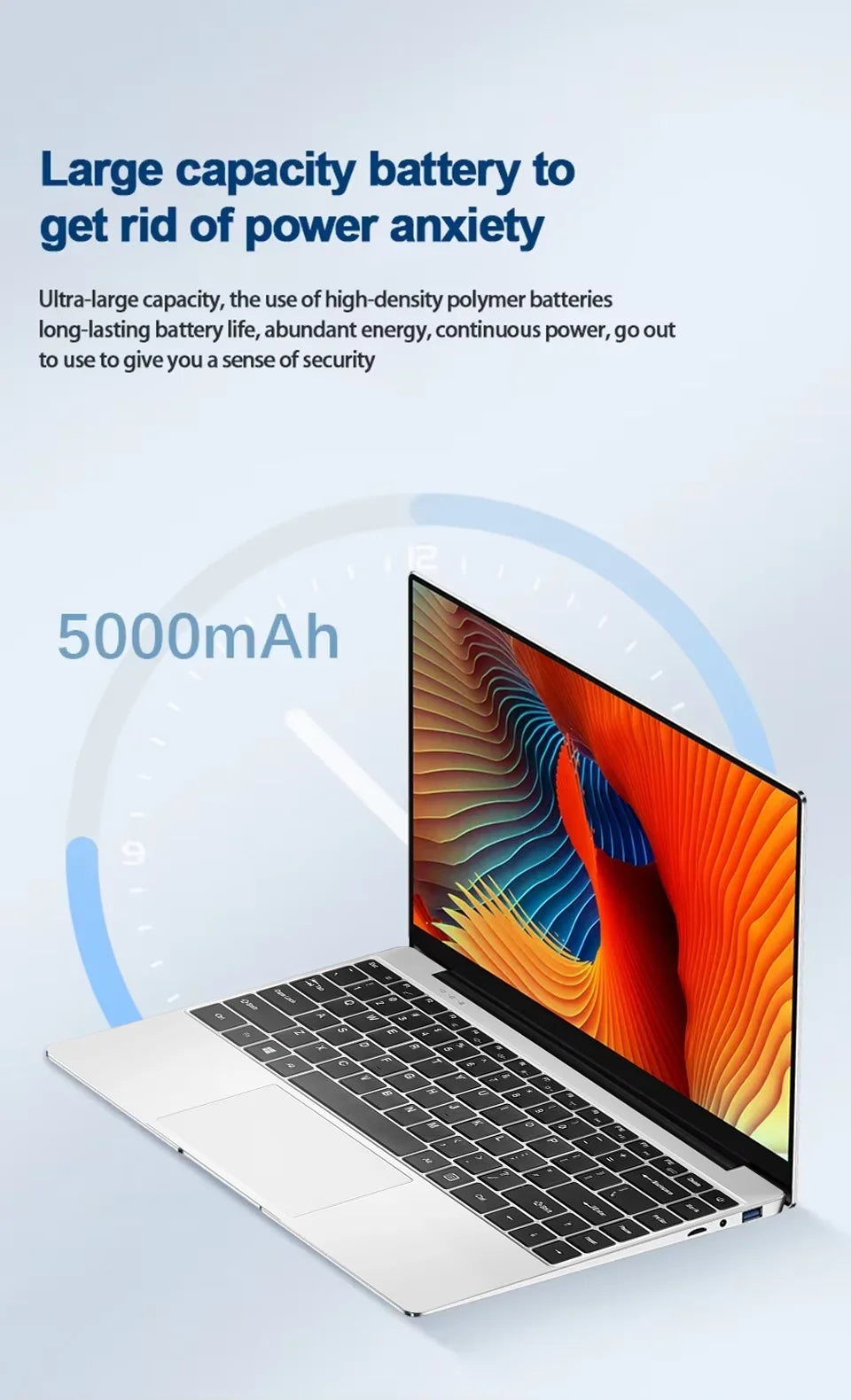 Portátil Windows 11 Full HD 15.6” | Intel Atom X7 | 12GB RAM | SSD 512GB/1TB | Wi-Fi Dual Band