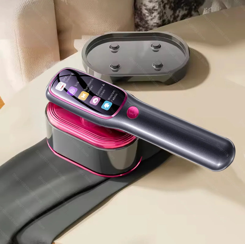 Mini Ferro a Vapor Portátil Dobrável – Passa a Ferro Vertical e Horizontal para Viagens e Casa