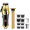 Vintage Men's Electric Hair Clipper Rechargeable Beard Trimmer with Foot Hair Trimmer Kit USB Fast Charging Hair Clipper