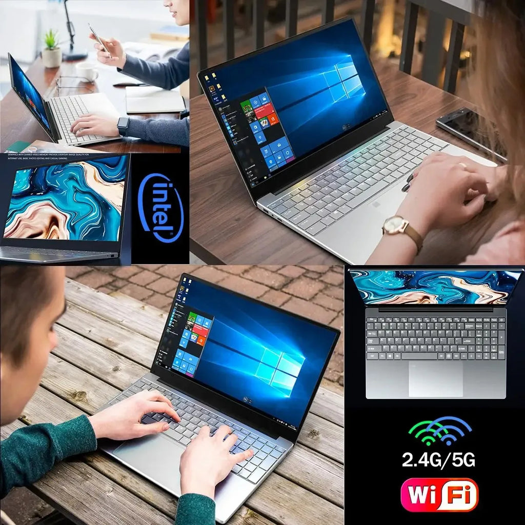 Portátil Windows 11 Full HD 15.6” | Intel Atom X7 | 12GB RAM | SSD 512GB/1TB | Wi-Fi Dual Band
